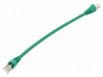 Patch cord | S/FTP | Cat 6a | RJ45 plug,both sides | stranded | Cu