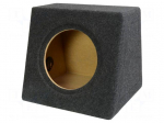 Car loudspeaker enclosure | MDF | black melange | textil | 30l | 250mm