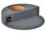 Car loudspeaker enclosure | MDF | gray melange | textil | 15l | 250mm