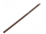Heat shrink sleeve | thin walled | 3: 1 | 3mm | L: 1m | brown