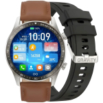 Smartwatch Gravity with 2 Straps GT10-8 / silver