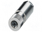 Connector: M12 | plug | PIN: 4 | 63V | straight | IP65 | push-lock | 12A