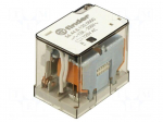 Relay: electromagnetic | 125VAC | 4PDT | Icontacts max: 12A | PCB