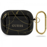 Guess GUACAPTPUCHBK AirPods Pro cover Gold Chain Collection / black