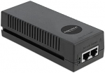 DeLOCK 10 Gigabit PoE+ Injector 802.3at 30 W PoE Injector (Black)