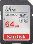 SanDisk Ultra 64 GB SDXC, card (black, UHS-I U1, Class 10)