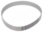 Timing belt | T5 | W: 20mm | H: 2.2mm | Lw: 455mm | Tooth height: 1.2mm