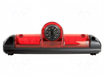 Rear view camera | 115&deg; | black,red | 12VDC | camera | screw | -30&divide;75&deg;C
