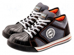 Shoes | Size: 43 | black-grey | microfibre | slip | with metal toecap