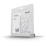 Lindy USB Type C Port Blockers (Without Key) - Pack of 10, Blue