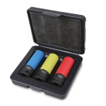 Beta 720LC/C3 Impact socket set Black, Blue, Red, Yellow