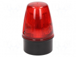 Signaller: lighting | continuous light,blinking light | red | IP65