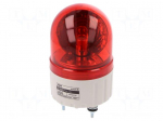 Signaller: lighting | rotating light | red | Series: S80 | 24VDC | IP44