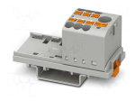 Splice terminal: rail | 24A | 690V | push-in | PA | 0.14&divide;4mm2 | W: 28.6mm