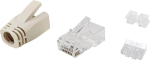 Equip Cat6a kaablikomplekt, katmata RJ45, 100 tk, l&auml;bipaistev pol&uuml;kotike