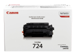 Toner Canon CRG-724 Black Originaal (3481B002)