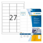 HERMA tekstiil- ja nimelipikud A4 63,5x29,6mm White 540 tk.