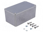 Enclosure: multipurpose | X: 65mm | Y: 115mm | Z: 55mm | aluminium | IP65