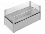Enclosure: multipurpose | X: 188mm | Y: 378mm | Z: 180mm | SOLID | grey