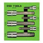 3/8" IR 1/2" 12-kantv&otilde;tmeotsikute komplekt, 6 tk DS1238