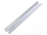 DIN rail | steel | W: 35mm | L: 238mm | P252612 | Plating: zinc