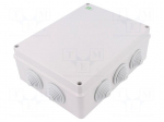Enclosure: junction box | X: 198mm | Y: 249mm | Z: 81mm | IP55 | grey