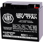 12V 17Ah aku :: AGM : VRLA :: 12 volti, 17 ampertundi (Ah) :
