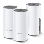 TP-Link Deco E4 AC1200 Mesh Wi-Fi sistēma (3 gab.) balta/pelēka