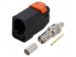 Plug | FAKRA II SMB | female | straight | RG174,RG316 | crimped | black