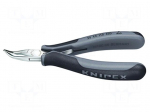 Pliers | curved,half-rounded nose | ESD | Pliers len: 115mm
