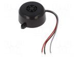 Sound transducer: piezo alarm | 12&divide;24VAC | 12&divide;24VDC | Colour: black