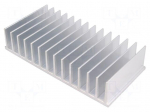 Heatsink: extruded | grilled | L: 80mm | W: 165mm | H: 35mm | aluminium