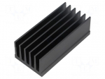 Heatsink: extruded | grilled | black | L: 75mm | W: 36.8mm | H: 25mm
