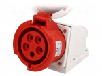 Connector: AC supply 3-phase | socket | female | 32A | 400VAC | IP67