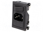 Connector: AC supply | socket | male | 10A | 250VAC | IEC 60320