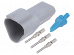 Connector: wire-wire | AT | plug | male | Size: 16 | 20AWG&divide;16AWG | PIN: 3