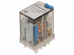 Relay: electromagnetic | DPDT | Ucoil: 24VDC | 12A/250VAC | 12A/30VDC