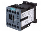 Contactor: 3-pole | NO x3 | Auxiliary contacts: NC | 24VDC | 12A | 3RT20