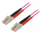 Fiber patch cord | OM4 | both sides,LC/UPC | 2m | LSZH | violet
