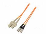 Fiber patch cord | OM2 | FC/UPC,SC/UPC | 1m | LSZH | orange