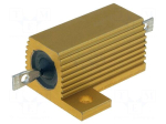 Resistor: wire-wound | with heatsink | screw | 1&Omega; | 25W | &plusmn;5% | 100ppm/&deg;C