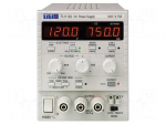 Power supply: laboratory | single-channel,linear | 0&divide;120VDC