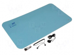 Protective bench kit | ESD | 600x1200mm | Thk: 2mm | blue | 1M&Omega;/km