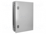 Enclosure: multipurpose | X: 400mm | Y: 600mm | Z: 150mm | CS | steel | grey