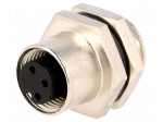 Socket | M12 | PIN: 3 | female | A code-DeviceNet / CANopen | soldering