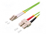 Fiber patch cord | OM5 | both sides,LC/UPC | 5m | LSZH | green