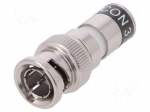 Connector: BNC | plug | male | 75&Omega; | CX3 | compression | RG59 | IP68