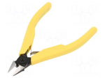 Pliers | side,cutting | ESD | blackened tool | H: 1.2mm | 112.5mm