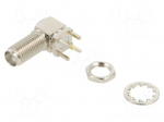 Connector: SMA | socket | female | with long thread | angled 90&deg; | 50&Omega;