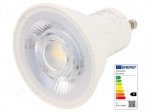 LED lamp | neutral white | GU10 | 230VAC | 575lm | P: 6.5W | 4000K